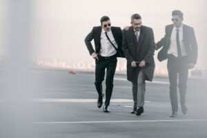 Police officers making an arrest while a Chula Vista criminal defense lawyer prepares to protect the client's legal rights