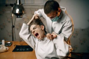 Medical professional administering an injection during a disputed medical interaction, illustrating legal issues discussed by a Chula Vista criminal defense lawyer.