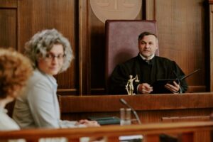 Courtroom scene illustrating pretrial diversion proceedings with guidance from a Chula Vista criminal defense lawyer.